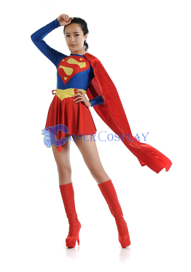 Superman Cosplay Costume For Girl